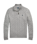 (Grey) Knit Quarter Zip